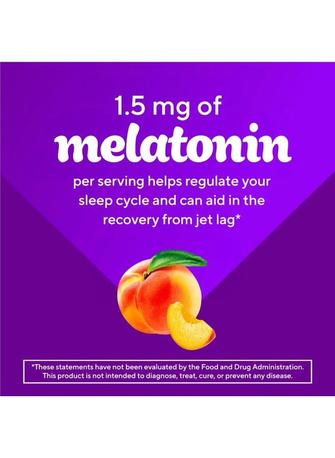 Vitafusion Kids Melatonin Gummy Supplements, Tropical Peach Flavored Sleep Support Supplements (1), 50 Count  - Image 5