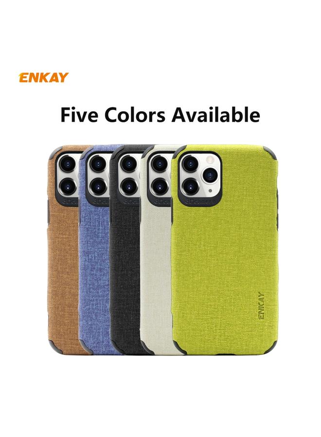 ENKAY Case For iPhone 11 Pro ENK-PC032 Business Series Denim Texture PU Leather + TPU Soft Slim CaseCover - Image 3