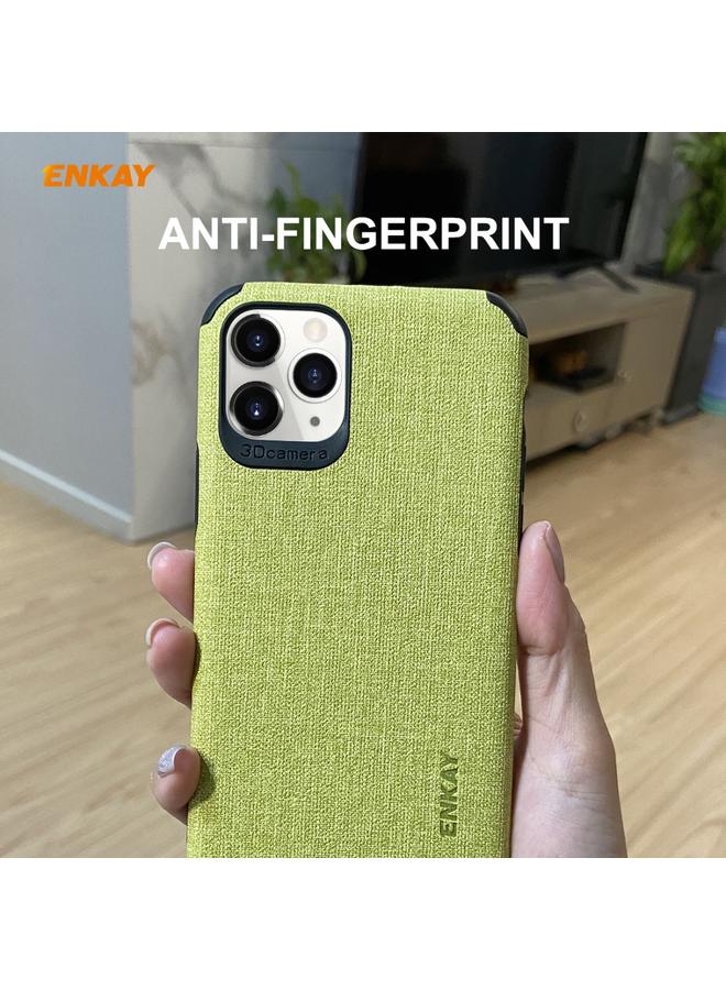 ENKAY Case For iPhone 11 Pro ENK-PC032 Business Series Denim Texture PU Leather + TPU Soft Slim CaseCover - Image 4