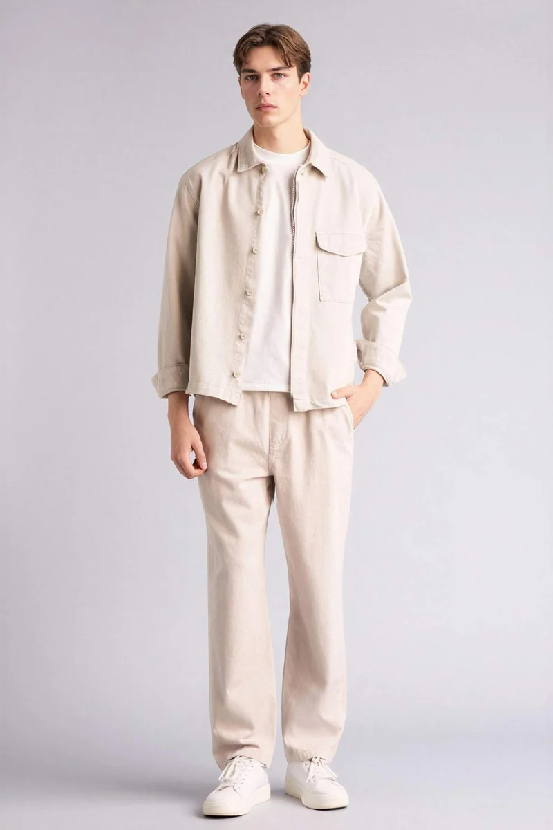 ديفاكتو Cotton Boxy Fit Shirt