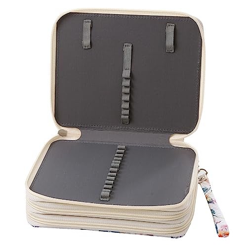 Lbxgap Portable Colored Printing Pattern Pencil Case Holds 72 pcs Pencils Bag Organizer with Handy Wrap Portable- Multilayer Holder for Watercolor Pens or Markers, Pencil Case Organizer for Artist - Image 4
