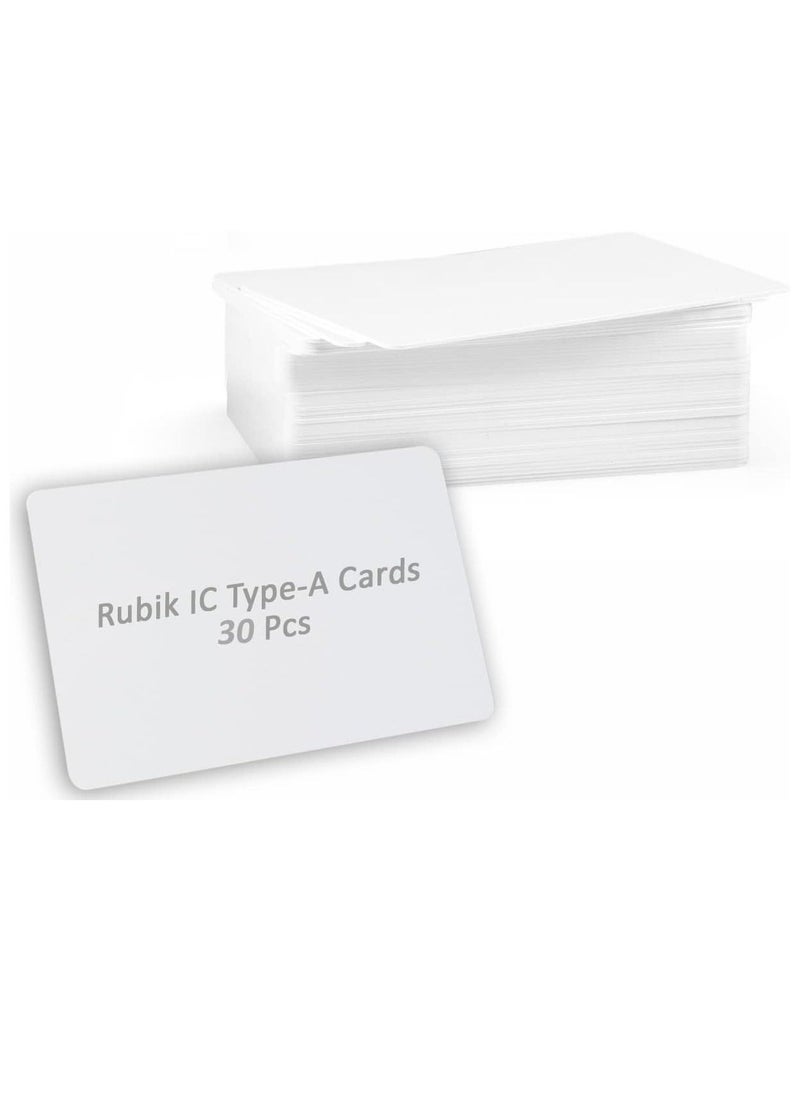 Rubik IC Type-A RFID Key Cards for RFID Copier/Reader/Writer/Duplicator (IC Type-A 30 Cards) 