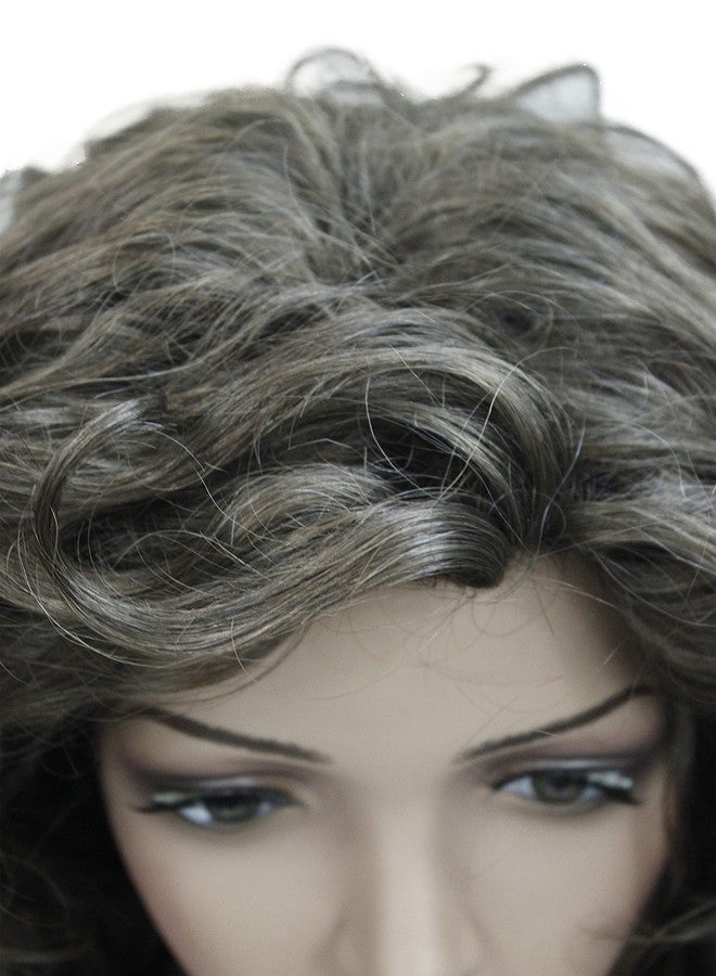 Lydell 28" Women Long Curly Wigs Soft Layered Hair Synthetic Full Wigs (Light Chestnut Brown) - Image 5