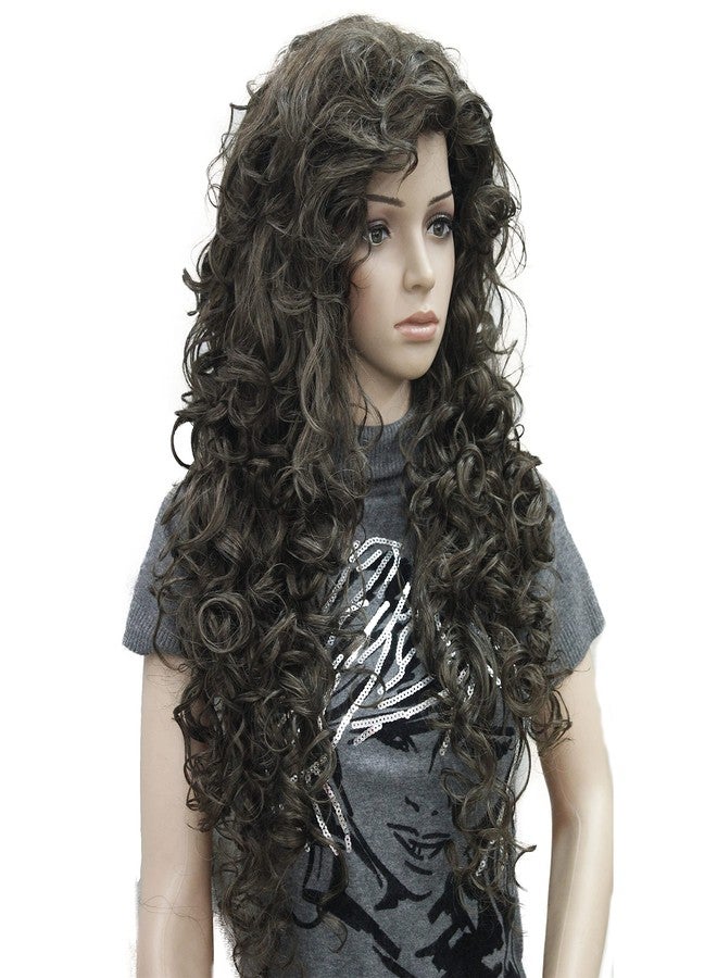 Lydell 28" Women Long Curly Wigs Soft Layered Hair Synthetic Full Wigs (Light Chestnut Brown) - Image 3
