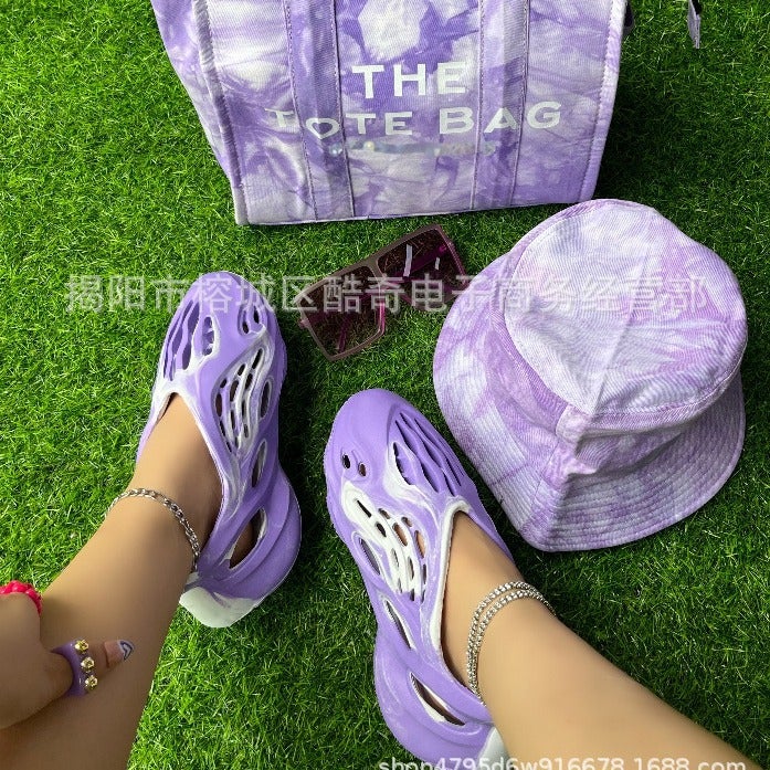 2022 New Summer Canvas Letter Tote Bag Simple All-Match Shoulder Crossbody Bag Lady Bag - Image 2