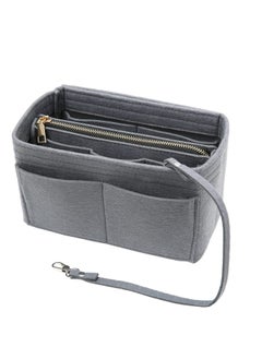 Purse Organizer Insert for Handbags Felt Bag Tote Shaper With Zippers Thicken and Portable Handbag in Speedy Neverfull Grey