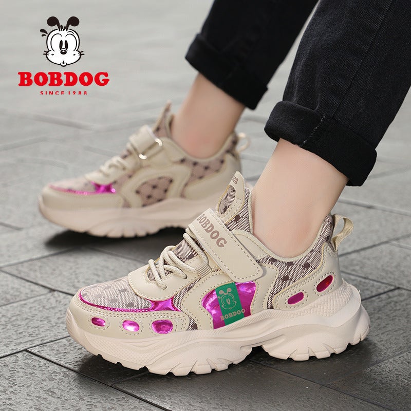 Babu Bean Boys Sneaker 2024 Autumn Children'S Leather Waterproof Children'S Shoes Student Non-Slip Running Shoes - Image 2