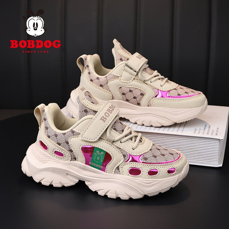 Babu Bean Boys Sneaker 2024 Autumn Children'S Leather Waterproof Children'S Shoes Student Non-Slip Running Shoes - Image 5