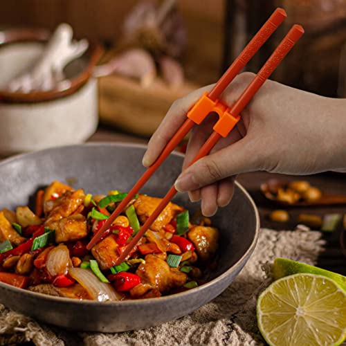 Fejapa 5 Pairs Reusable Chopstick Helpers Dishwasher Safe Training Chop sticks Adult Practice Chopsticks Beginners Right Left Handed Chinese Sticks Learning Chopsticks Holder with Clip Trainer - Image 4