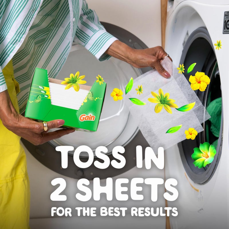 Gain dryer sheets Plus Wrinkle Release, Original Scent, 120 Count, Fights static with a touch of scent, laundry sheets - Image 5