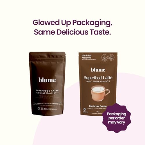 Blume Superfood Latte - Reishi Hot Cacao Powder, Mushroom Powder, Soothing Superfoods, Latte with Brain support, Organic Cocoa Mushroom Coffee Enhancer - Organic, Vegan And Keto Friendly - 25 Servings - Image 4