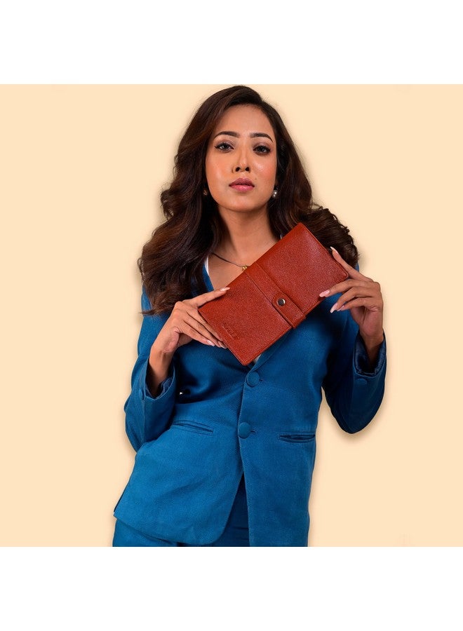 ABYS حامل جواز السفر من ABYS بجلد بني مومباي للرجال والنساء - محفظة سفر، حامل بطاقات - منظم مستندات عائلية - Image 4