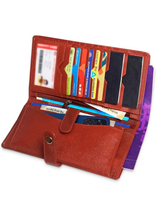 ABYS حامل جواز السفر من ABYS بجلد بني مومباي للرجال والنساء - محفظة سفر، حامل بطاقات - منظم مستندات عائلية - Image 5