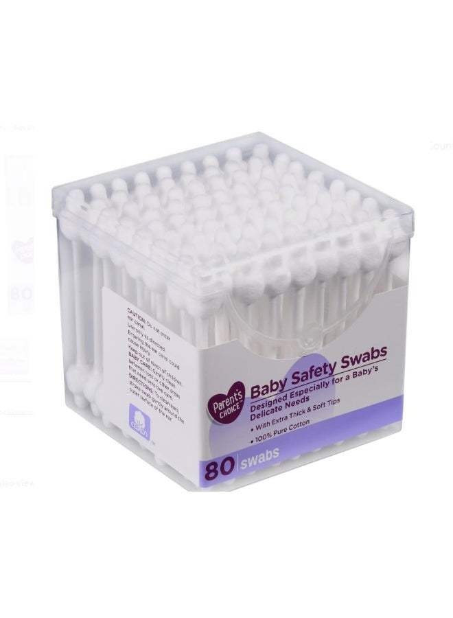Parent's Choice Baby Safety Swabs 80 Ct - Image 1