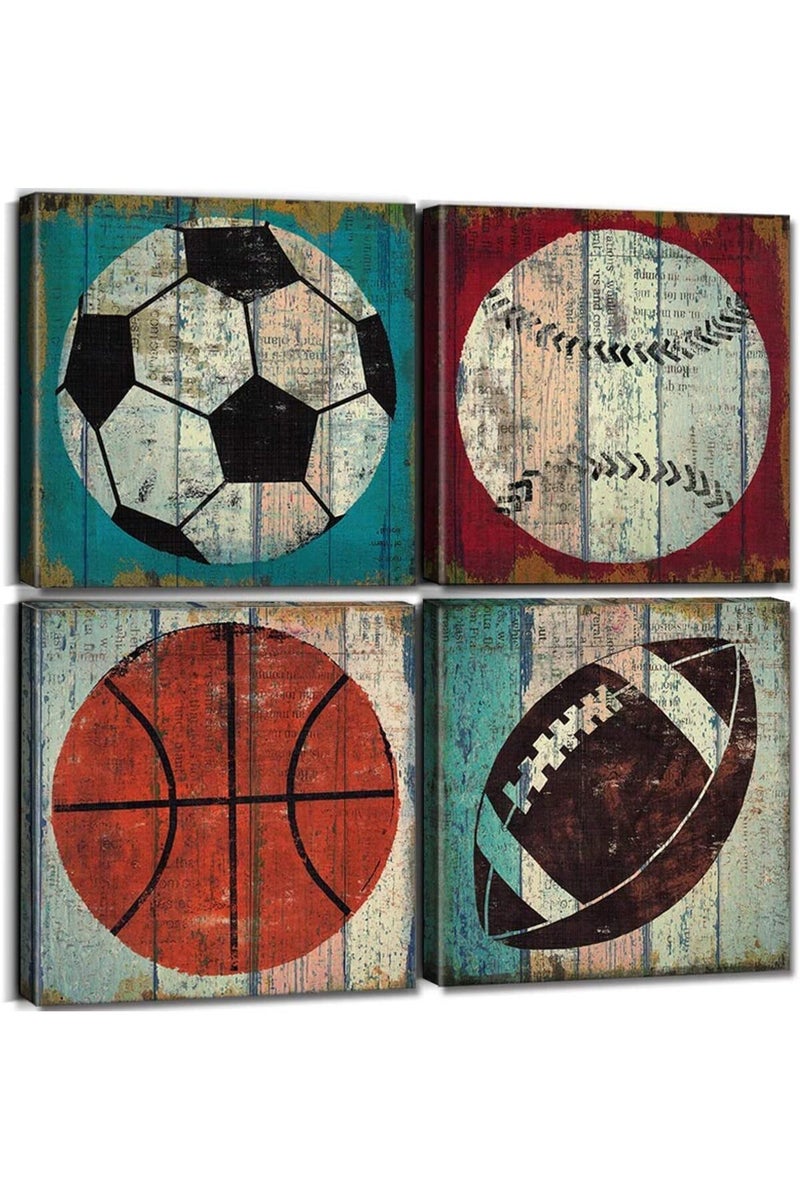 Sunfrower Sports Decor Canvas Prints - Image 1