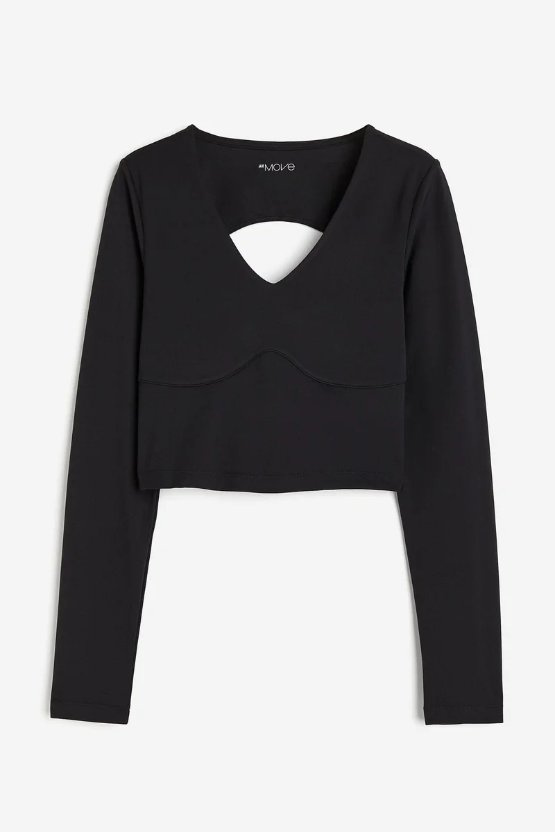 H&M SoftMove™ Cropped sports top