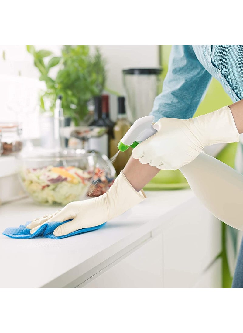 Allin Exporters Allin Exporters Disposable Latex Gloves Hand Protection Rubber Examination Glove for Hospital, Clinic, Sanitary & Kitchen (Pack of 100 by Weight, Large) (AE5001)  - Image 3