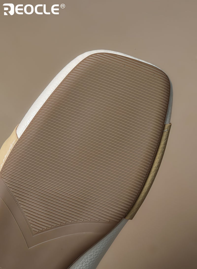 ريوكل أحذية فلات نسائية بمقدمة مربعة وبناء من الجلد الصناعي وتصميم مريح مع أسلوب متعدد الاستخدامات للاستخدام اليومي - Image 5