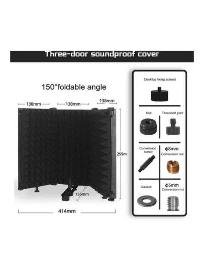 SHOPI - Portable Vocal Booth Recording Microphone Isolation Shield - Image 1