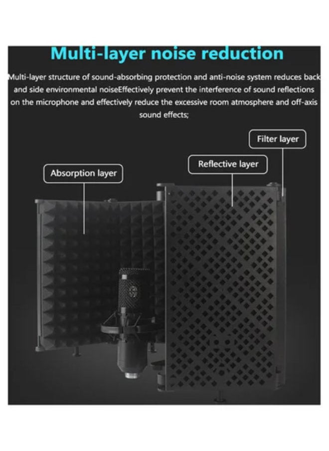 SHOPI - Portable Vocal Booth Recording Microphone Isolation Shield - Image 1