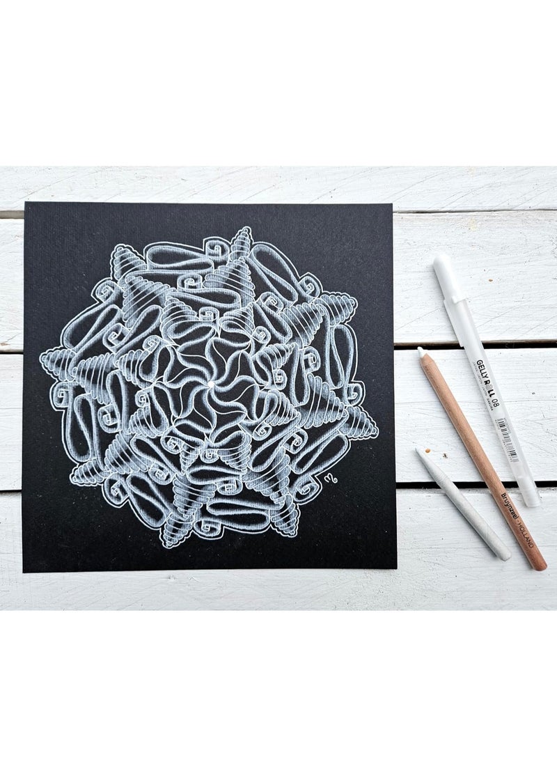 SAKURA Royal Talens Gelly Roll Pen, White, Assorted Sizes, Fine/Medium/Bold -3 Pen Set - Image 2