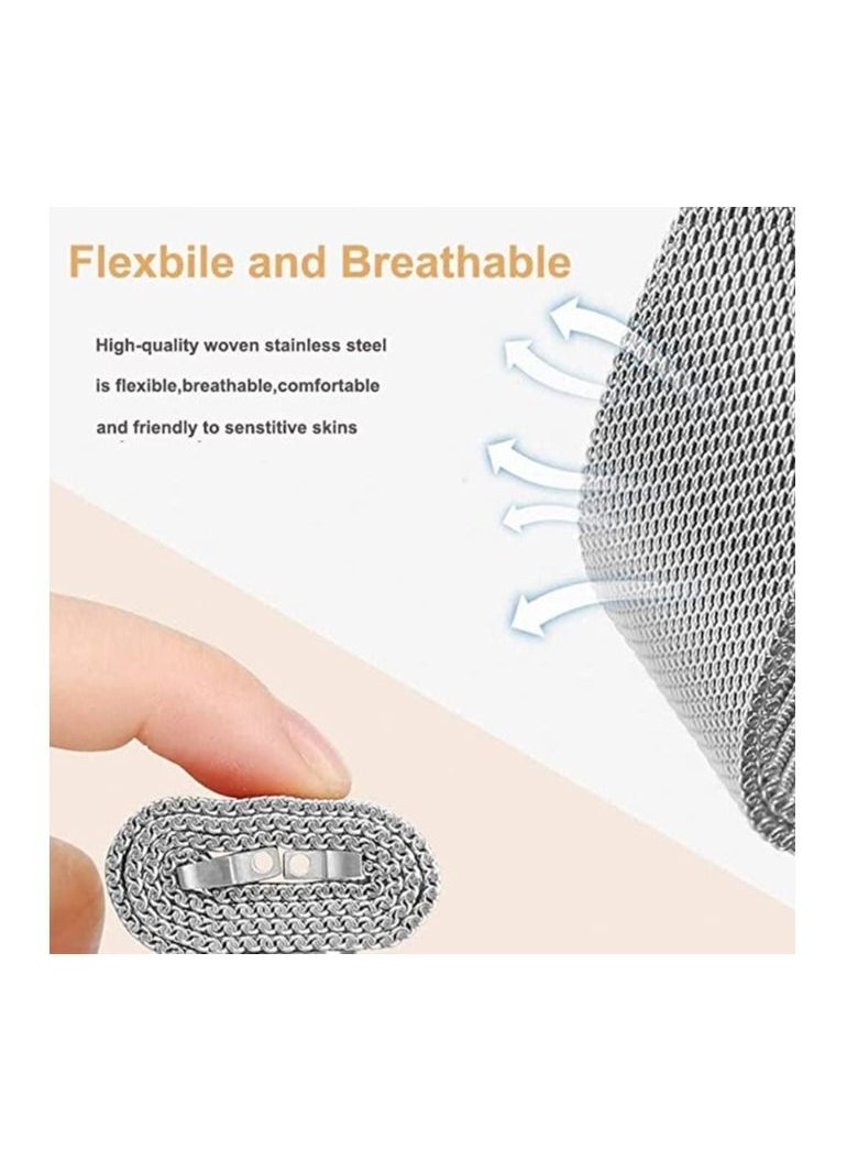 Generic - Apple Watch Band 41mm 40mm 38mm Stainless Steel Metal Strap Milanese Loop Alloy Replacement for iWatch Series 8/7/SE/6/5/4/3/2/1 - Image 1