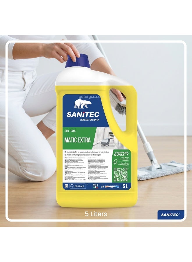 Sanitec Alkaline Non-Foaming Hard Surface Cleaner | Tyre Mark & Stubborn Grime Remover | Professional Formula | Italy | 5 L - Image 4