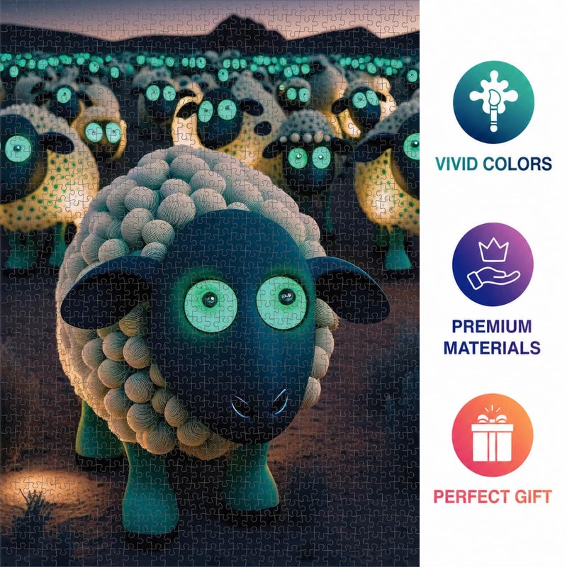 Cross & Glory - Henry and The Herd - 1000 Piece Jigsaw Puzzle for Adults & Kids 12+ | Perfect for Animal and Puzzle Lovers | Vibrant Quality Pieces | Challenging and Relaxing | Great Gift Idea - Image 5