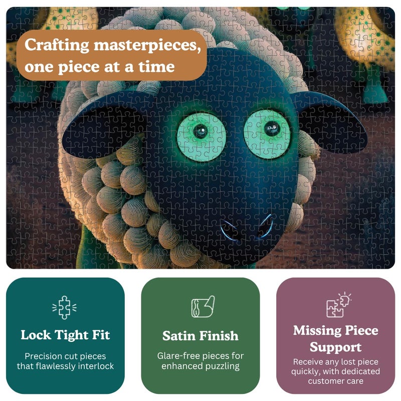 Cross & Glory - Henry and The Herd - 1000 Piece Jigsaw Puzzle for Adults & Kids 12+ | Perfect for Animal and Puzzle Lovers | Vibrant Quality Pieces | Challenging and Relaxing | Great Gift Idea - Image 4