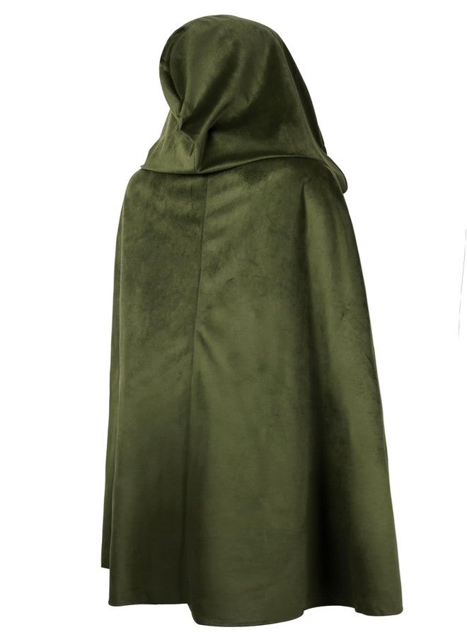 HOMELEX Renaissance Hooded Cape Witch Cloak Medieval for Boys Kids Halloween Costume - Image 3