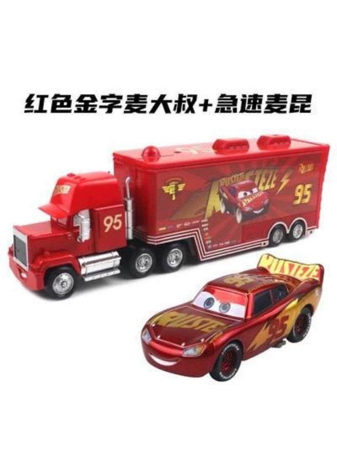 general Movie Cars 2 3 Hauler Mack Truck - The Golden Mack + The Rapid Mackun