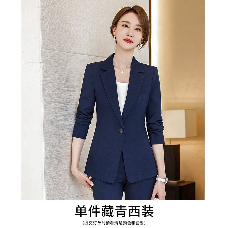 High-End Goddess Fan Professional Suit Fashionable Elegant Front Desk Reception Dress Beautician Work Clothes - Image 1