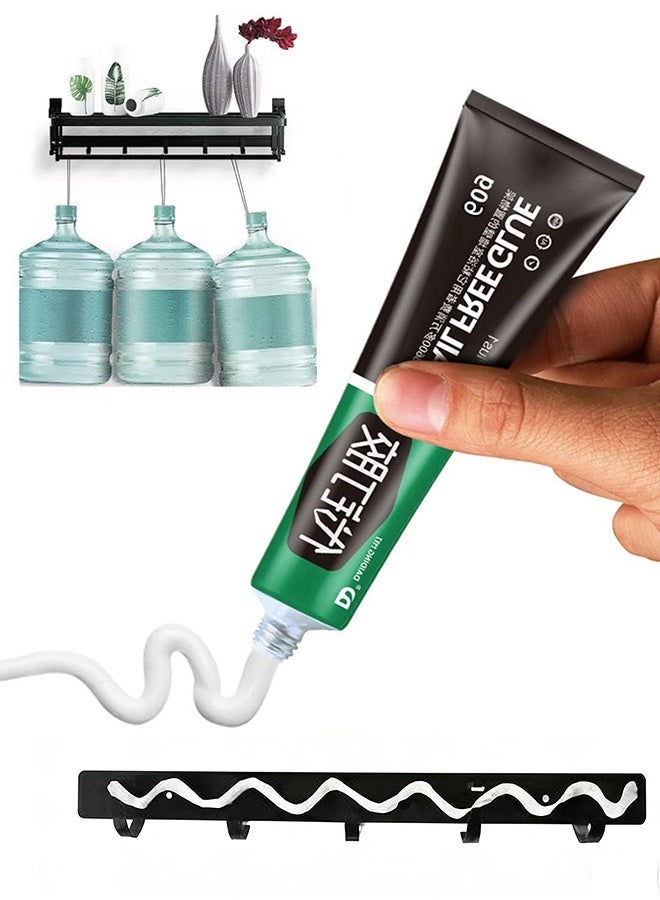 Super Glue, No More Nails Original, Heavy-Duty Mounting Adhesive, No Nails Strong Glue for Wood, Ceramic, Metal & More, White Instant Grab Adhesive, 1 x 60g Tube - Image 1