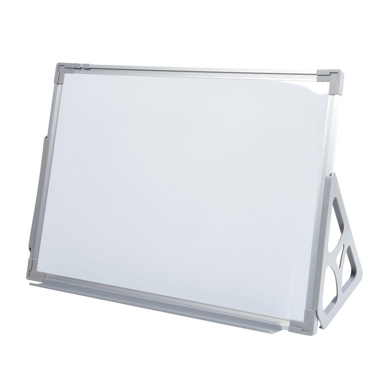 Constructive Playthings 3 'N 1 Magnetic Write and Wipe Reversible Whiteboard and Felt Board for Toddlers with Stand, Classroom Supplies, Hands-On Learning, Hang or Free-Standing, Toddler Toys for 3+ - Image 1