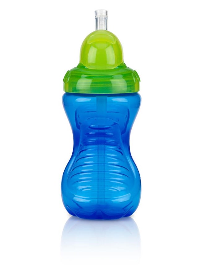 Nuby Flip It Beaker, Toddler Straw Cup with Flip Top Straw, Leak Resistant Training Cup for Babies and Toddlers, Everyday Hydration, Assorted - Image 1