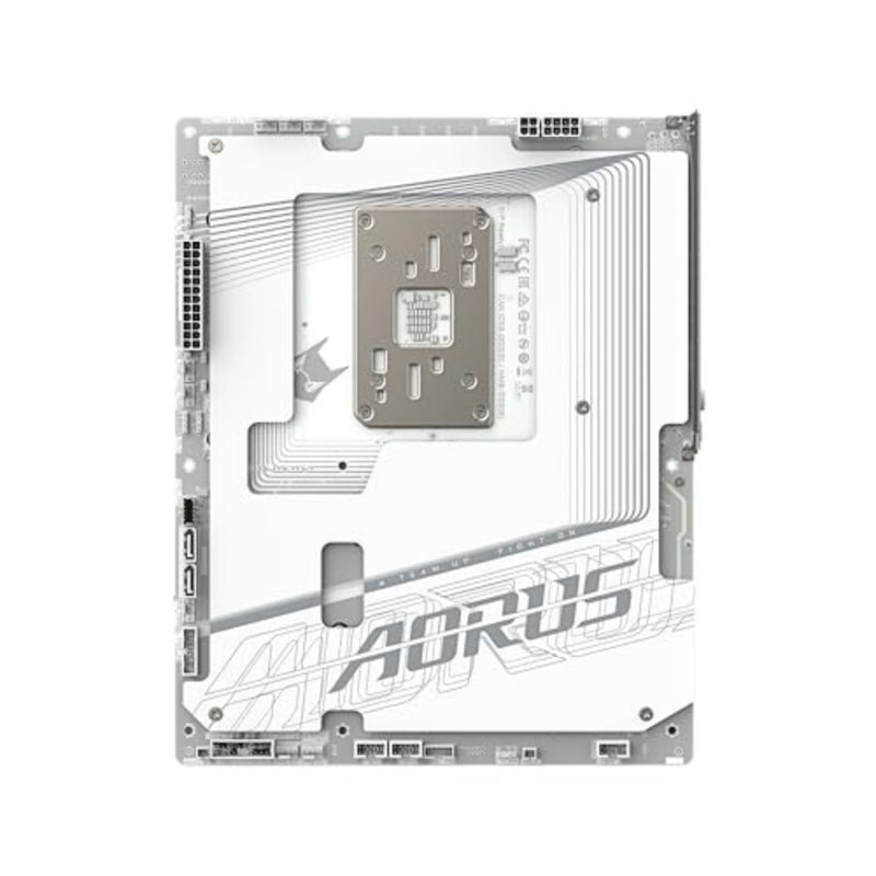 B850 AORUS STEALTH ICE AMD AM5 ATX motherboard with DDR5, 4x M.2, PCIe 5.0, USB-C, WIFI7, 5GbE LAN, EZ-Latch - Image 5