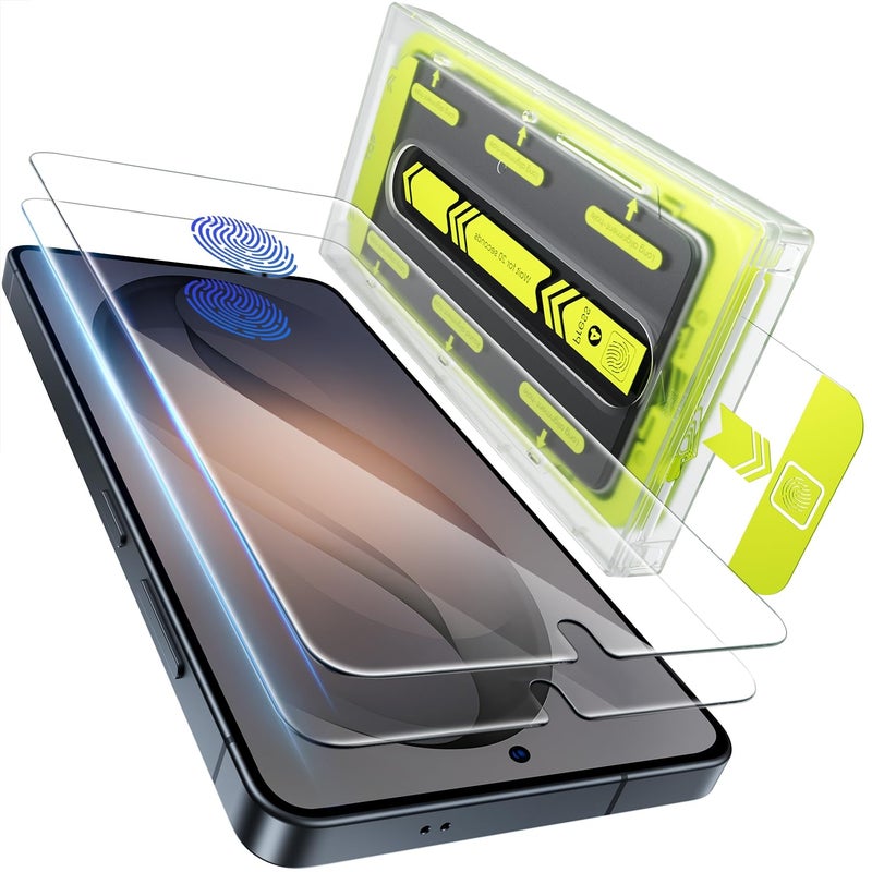 WSKEN for Samsung Galaxy S26 Ultra Screen Protector - [100% Fingerprint Unlock Support] Case Friendly 10X Military Shatterproof Durable Tempered Glass Film for Galaxy S26 Ultra,2 PCS - Image 1