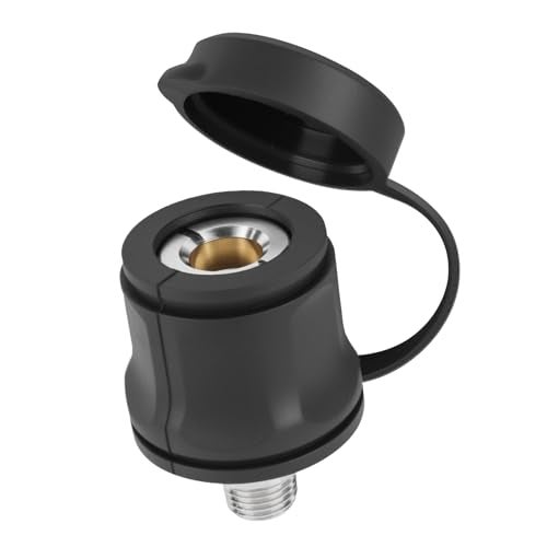 RO6G 740112 Air Compressor Hose Adapter Replacement A-R-B Hose Coupling Adapter with Rubber Dust Cap for AR-B Air Chuck High Temperature Inflation Hoses Compressors Tanks Manifold Kits, 1/4 NPT Std - Image 1