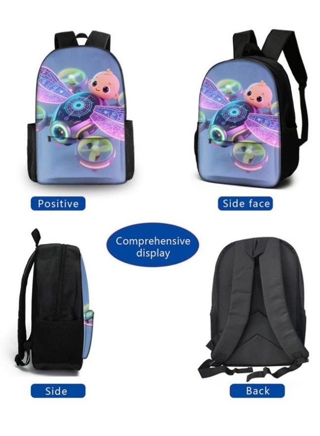 Bright Li Fire Unlock the new fashion of childish fun! Three-piece set of bags, cartoon elements for children and teenagers (students, children, friends' outings, mountain climbing, schooling, etc. can be used) - 118 - Image 3