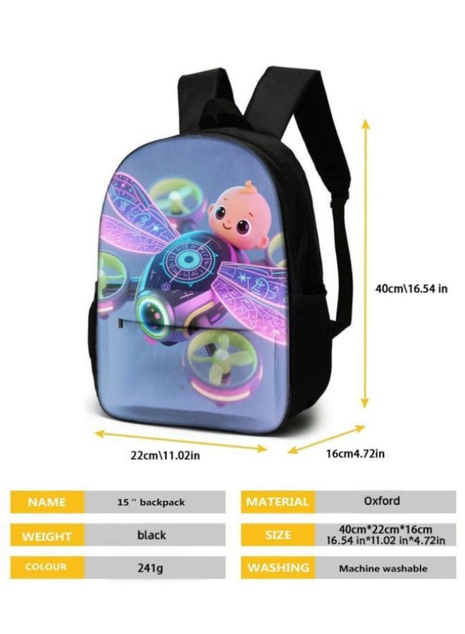 Bright Li Fire Unlock the new fashion of childish fun! Three-piece set of bags, cartoon elements for children and teenagers (students, children, friends' outings, mountain climbing, schooling, etc. can be used) - 118 - Image 5