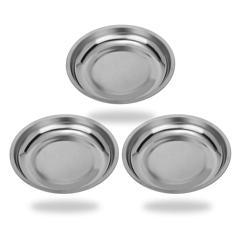 VASTOOLS Magnetic Parts Tray 3 Pack, 6" Round Magnetic Parts Bowl, Stainless Steel,for Screw Socket Pin Tools Nuts Bolts Ferruginous Metal Accessories - Image 5