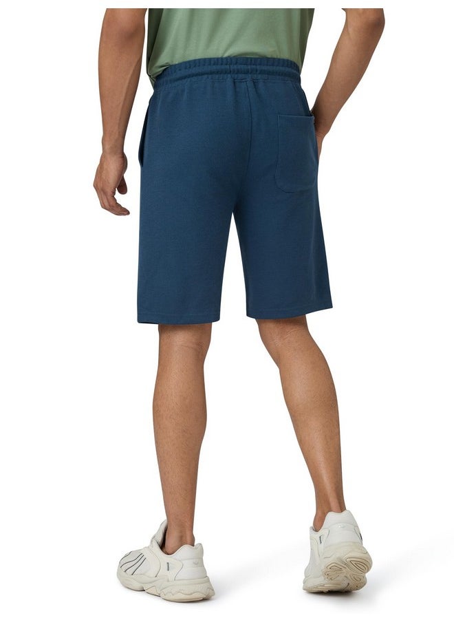 XYXX XYXX Men Cotton Rich Shorts, Regular Fit, Solid, Pack of 1, XYSHT13XL, Oxford Blue, XL  - Image 2