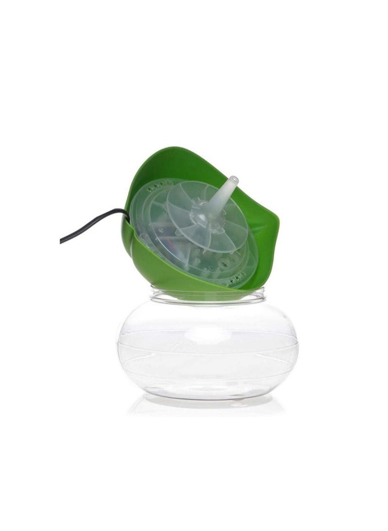AS SEEN ON TV - Diffuser purifier, humidifier, and electric leaf-shaped portable room air refresher revitalizer green - Image 1