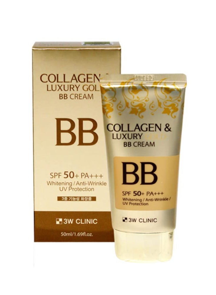 3W CLINIC - 3W CLINIC Collagen & Luxury Gold BB Cream 1.69Oz SPF50+/PA+++ Wrinkle Care - Image 1
