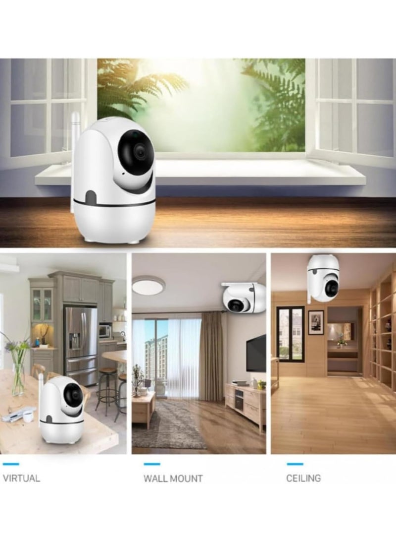 نورميل كاميرا مراقبة داخلية نورميل 1080P عالية الدقة – كاميرا CCTV متحركة 360 درجة مع كشف ذكي للأشخاص | رؤية ليلية وكاميرا واي فاي لاسلكية مع صوت ثنائي الاتجاه وإنذار مدمج | متوافقة مع أليكسا ومساعد جوجل | لمراقبة المنزل والطفل - Image 3
