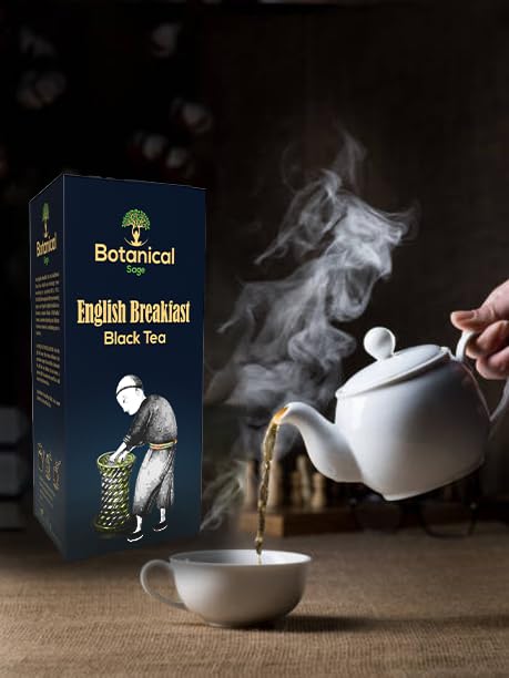 Botanical Sage- English Breakfast Black Tea 15 Pyramid Teabags | Classic English Range | Selected | Luxury Tea - Image 2