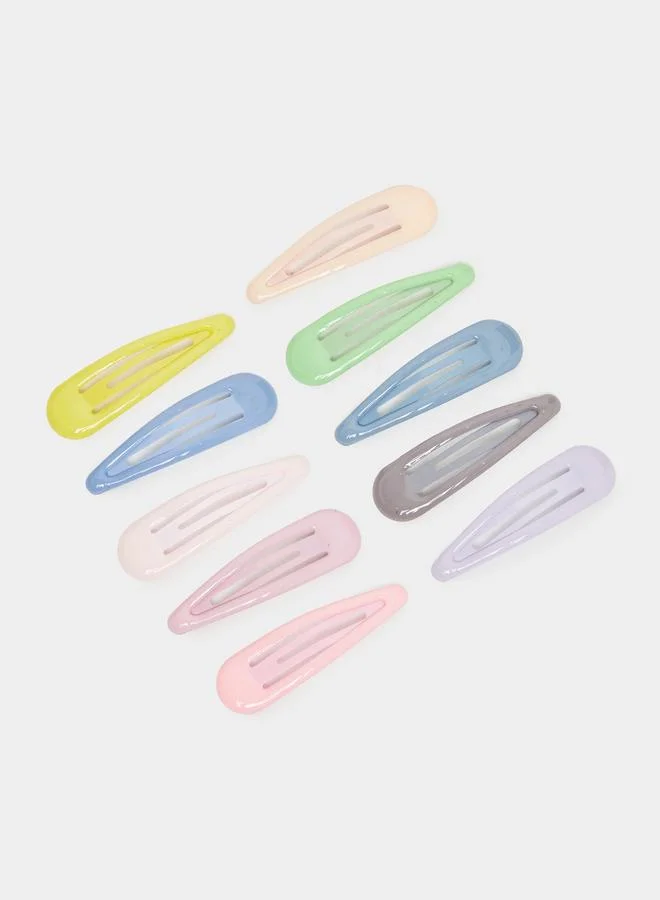 Styli Pack of 10 - Kids Pastel Hair Clips