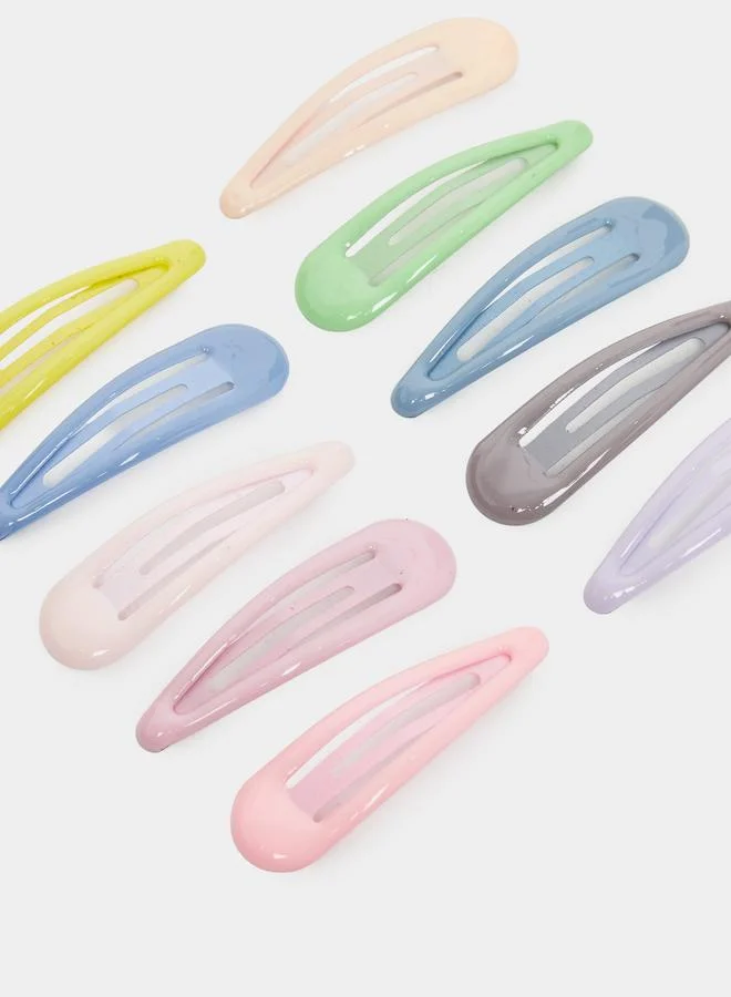 Styli Pack of 10 - Kids Pastel Hair Clips