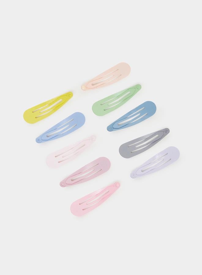 Styli Pack of 10 - Kids Pastel Hair Clips - Image 3