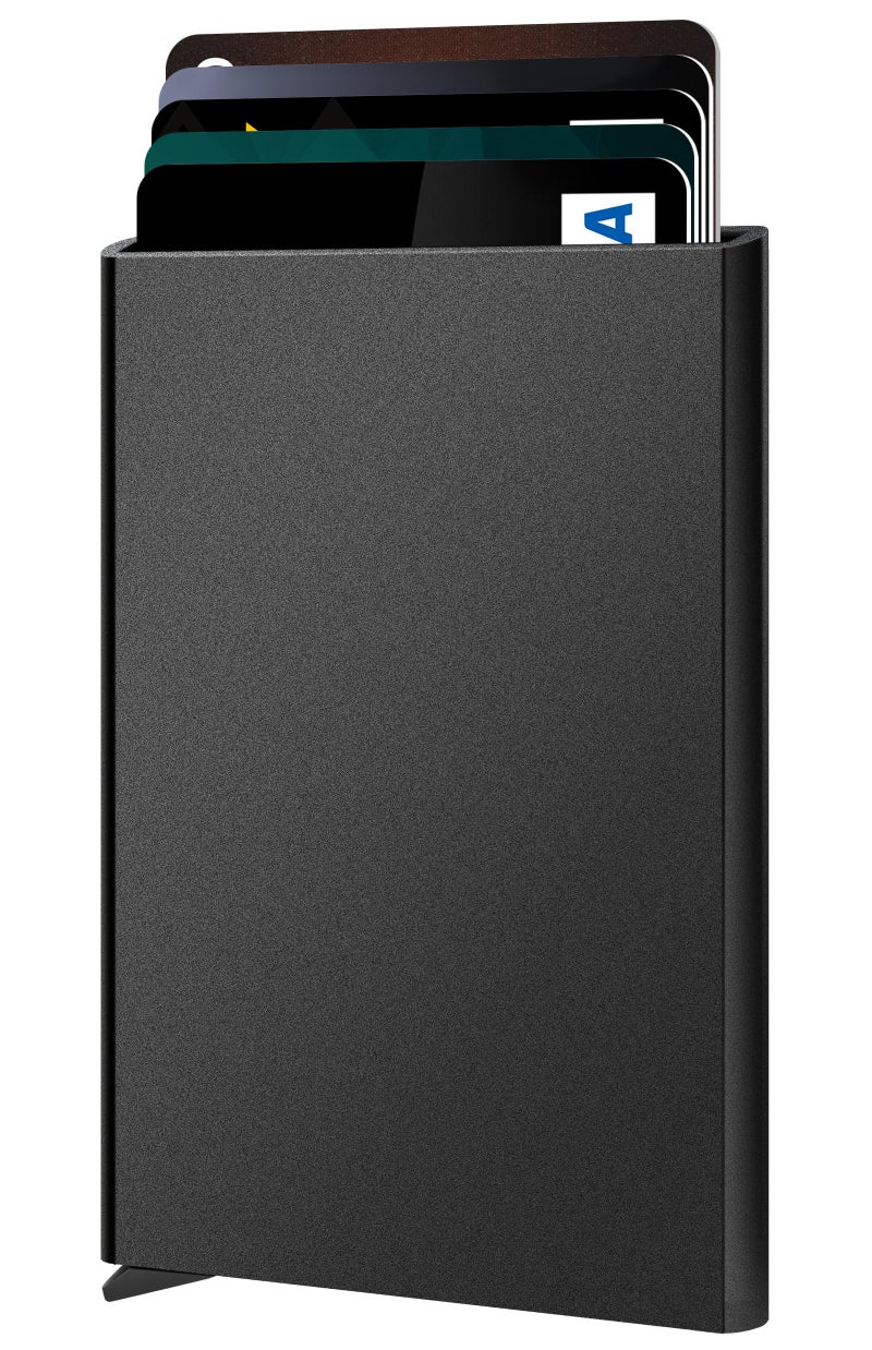 FurArt Slim Minimalist Wallet, Front Pocket Wallets, RFID Blocking, Credit Card Holder for Men-Black - Image 1